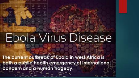 The current outbreak of Ebola in west Africa is both a public health emergency of international concern and a human tragedy.