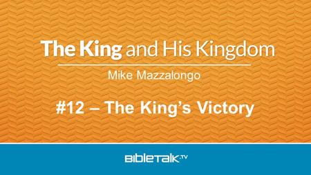 Mike Mazzalongo #12 – The King’s Victory. Matthew’s “Passion” has 3 Parts: 1.Final hours with the Apostles –The anointing –The Lord’s Supper –Gethsemane.