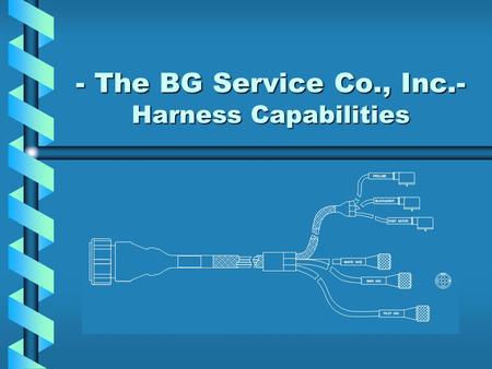 - The BG Service Co., Inc.- Harness Capabilities.
