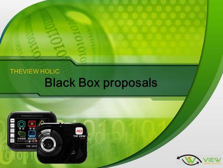 THEVIEW HOLIC Black Box proposals. 3 4 1 Companies and Products Marketing objectives 2 Environmental Analysis Future plans Company Overview Company History.