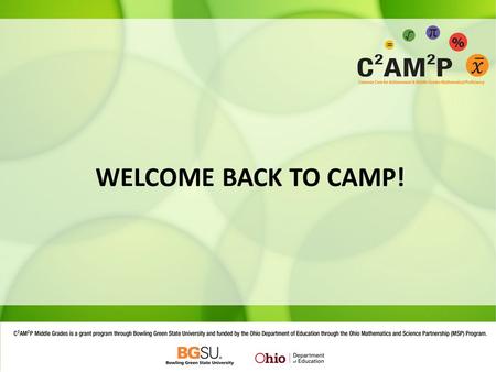WELCOME BACK TO CAMP!. What’s golden? Agenda Warm-Up for statistical and probabilistic thinking Norms for our PD Recapping from lesson study NCTM (2007)