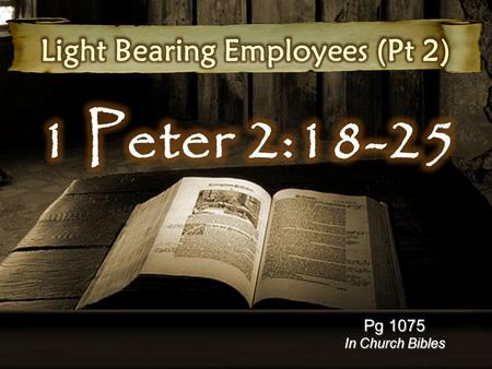 Pg 1075 In Church Bibles. Key: Suffering is often an essential ingredient to our displaying Christ to this dying world. - v.12 – “will speak against.