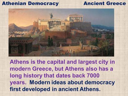Athenian Democracy Ancient Greece