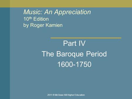 Music: An Appreciation 10th Edition by Roger Kamien