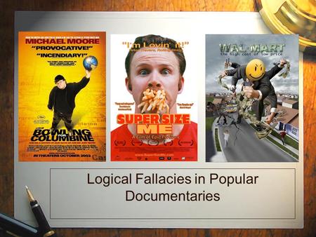 Logical Fallacies in Popular Documentaries