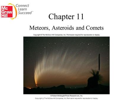 Meteors, Asteroids and Comets