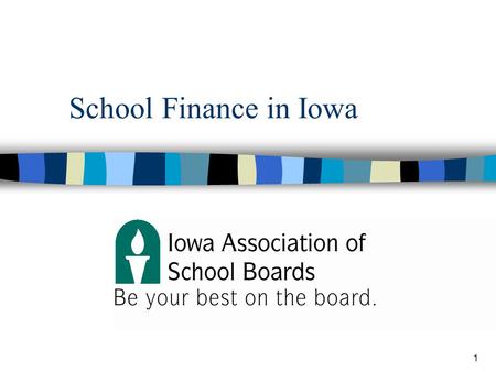 1 School Finance in Iowa. 2 Key Concepts of Iowa School Finance n Dillon’s Rule vs. Home Rule n “Bright line” between General Fund and Building Expenditures.