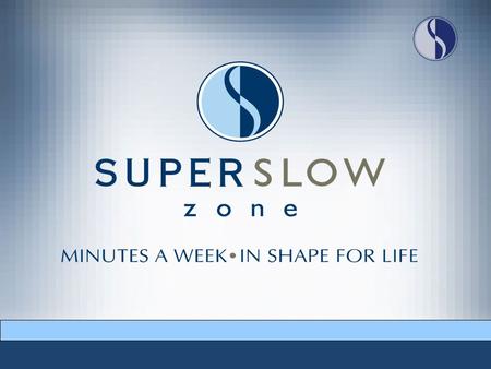 2 SuperSlow Zone A Distinctive Health And Wellness Franchise A Premium Personal Wellness Service.