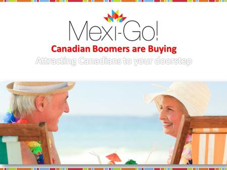 Understanding the Canadian Demographic Baby Boomer generation reached retirement age in 2013. (65 years old) 30% of Canadians are Boomers/Retirement.