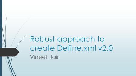Robust approach to create Define.xml v2.0