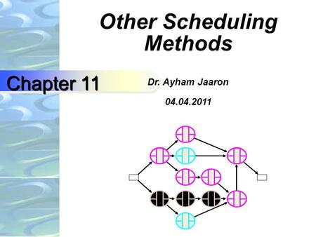 Other Scheduling Methods Dr. Ayham Jaaron 04.04.2011 Chapter 11.