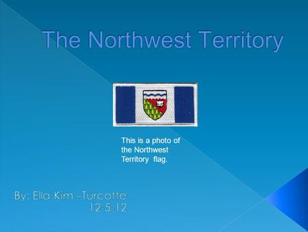 This is a photo of the Northwest Territory flag.