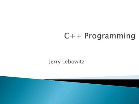Jerry Lebowitz. Topics  Provides a facility for a systematic object oriented approach to handling runtime errors ◦ Can also handle runtime errors.