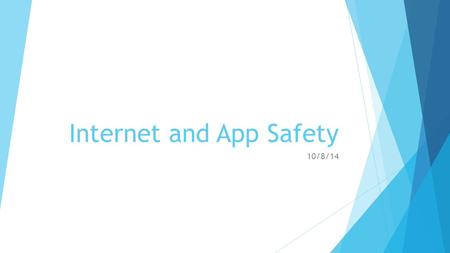 Internet and App Safety 10/8/14. Introduction  Julie Lechich, Assistant Principal of Academics  Drew Hart, IT Director.