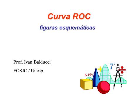 Curva ROC figuras esquemáticas Curva ROC figuras esquemáticas Prof. Ivan Balducci FOSJC / Unesp.