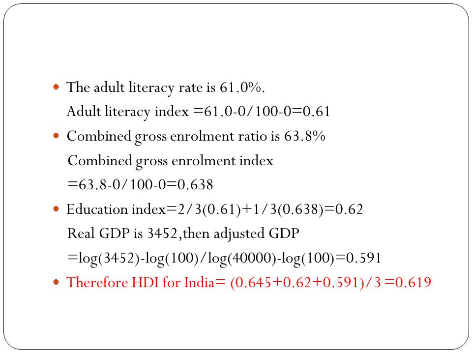 Adult Literacy Index 89