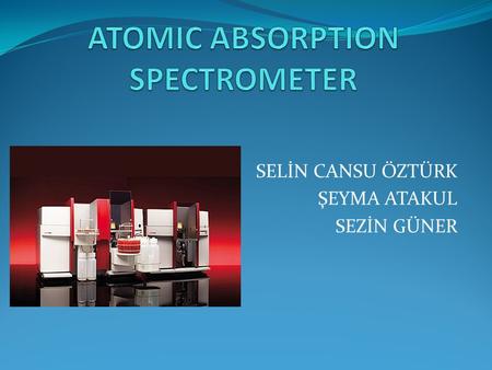 ATOMIC ABSORPTION SPECTROMETER