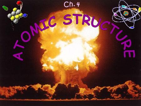 Ch. 4 ATOMIC STRUCTURE.