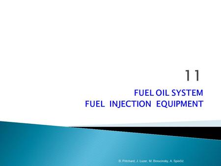 FUEL OIL SYSTEM FUEL INJECTION EQUIPMENT