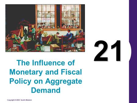 Copyright © 2004 South-Western 21 The Influence of Monetary and Fiscal Policy on Aggregate Demand.