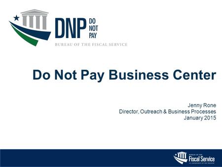 Do Not Pay Business Center