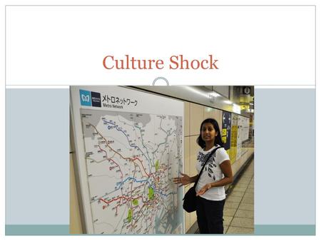 Culture Shock. Review from Study Abroad Basics Meeting Who do you need to talk to before studying abroad? What do you need to do if you are a financial.