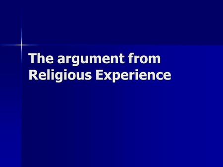 The argument from Religious Experience. Are these arguments analogous? I seem to see a table I seem to see a table Therefore, its likely there is a table.