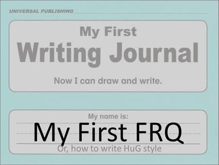 Or, how to write HuG style