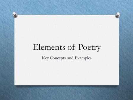 Key Concepts and Examples