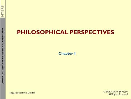 PHILOSOPHICAL PERSPECTIVES