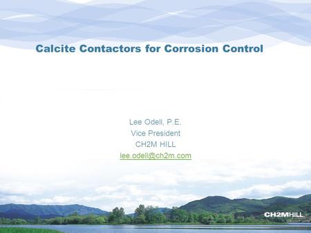 Calcite Contactors for Corrosion Control
