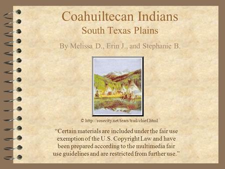 Coahuiltecan Indians South Texas Plains