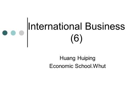 International Business (6)