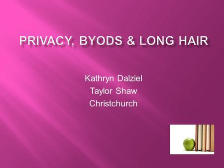 Kathryn Dalziel Taylor Shaw Christchurch. Why bother if you have done nothing wrong?....