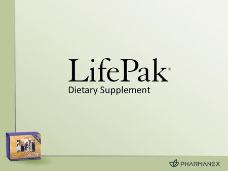 Dietary Supplement. What is LifePak ® ? LifePak ® is a nutritional programme rich in essential and semi-essential micronutrients for supporting health.