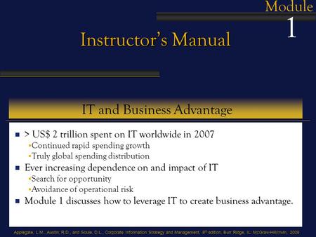 IT and Business Advantage