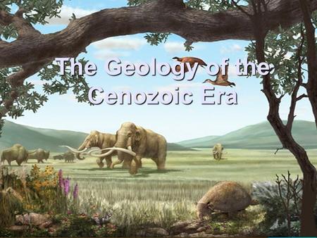 The Geology of the Cenozoic Era. Introduction The Cenozoic began ~65 mya and continues until the present –Cenozoic rocks are more easily accessible and.