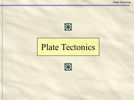 Plate Tectonics. Major Divisions of Earth Plate Tectonics.