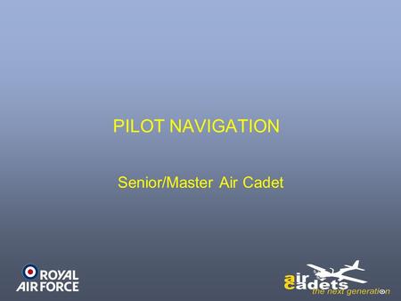 Senior/Master Air Cadet