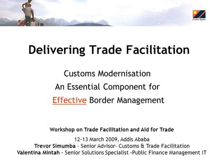 Delivering Trade Facilitation