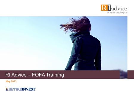 Agenda Introduction: RI FOFA Readiness & Advice Value Chain