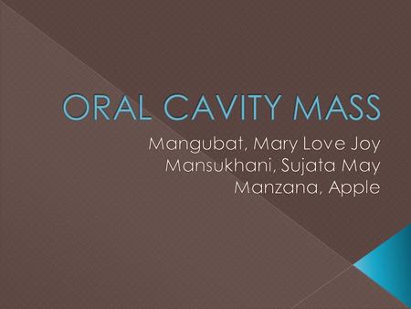 Mangubat, Mary Love Joy Mansukhani, Sujata May Manzana, Apple