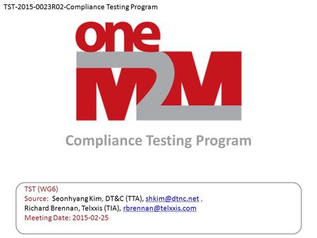 Compliance Testing Program