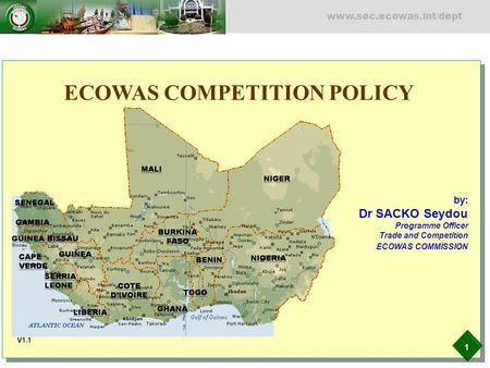 ECOWAS COMPETITION POLICY