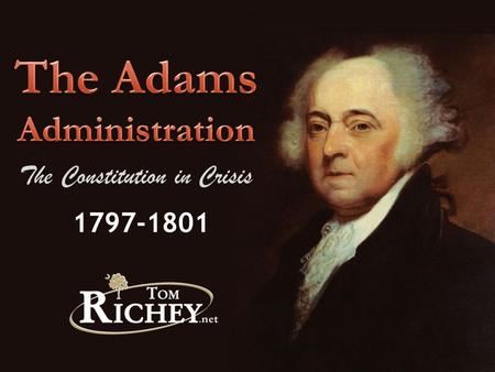 1797-1801 The Constitution in Crisis. WARNINGS: Political Partisanship Sectionalism Foreign Entanglements Respect the Constitution.