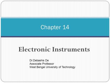 Electronic Instruments