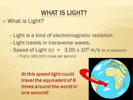 What is Light? What is Light?
