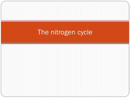 The nitrogen cycle. Animals can not fix N2. They get their nitrogen by eating plants or by eating something that eats plants. Nitrogen Fixation is very.