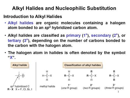 Alkyl Halides and Nucleophilic Substitution