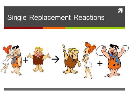  Single Replacement Reactions + + . General Equation A + BX  AX + B.